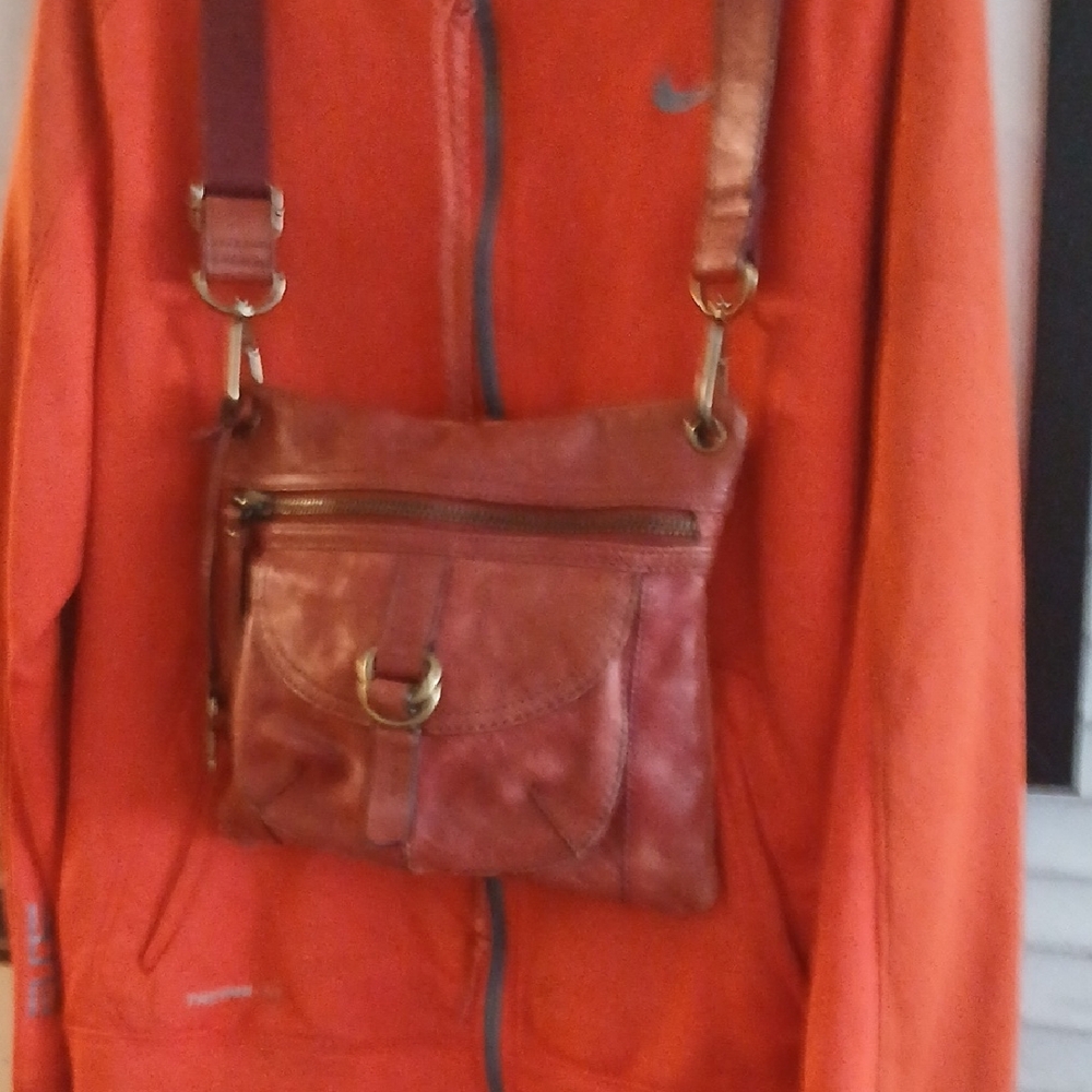 Vintage America Brown Leather Shoulder Bag